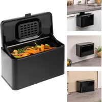 ELUNO Biomülleimer 3 l Schwarz