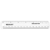 Westcott Lineal 15,0 cm, transparent