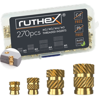 Ruthex M2 / M3 / M4 / M5 Threaded