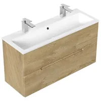 Magnolia home Badmöbel Mars 1000 SlimLine, 2 Hähne SoftClose