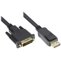Good Connections Anschlusskabel 2m DisplayPort zu DVI-D schwarz