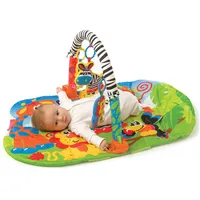 Playgro Krabbeldecke + Spielbogen, 3 in 1 Safari Gym