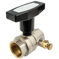 Tecuro - Kugelhahn Mit Entleerung, Beids. Innengewinde Rp 1/2