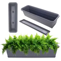 Kadax Blumenkasten mit Untersetzer im Set, mit oder ohne