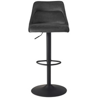 MID.YOU Barhocker in Textil ca. 45x106x51 Grau