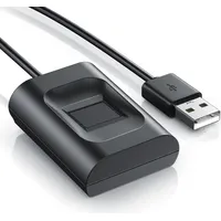 CSL USB-Fingerabdrucksensor, Fingerprint-Scanner, bis 10 IDs, plug & play,