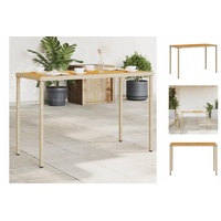 VidaXL Gartentisch mit Akazienholz-Platte 115x54x74 cm Poly Rattan
