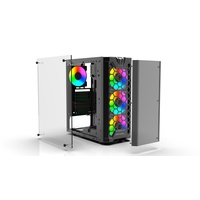 Inca EMG-15XB 4x ARGB Lüfter LED Glasscheibe Schwarz