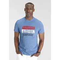 Delmao T-Shirt DELMAO, Herren, Gr. 4XL (68/70), blau (blau