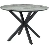 Jockenhöfer Ontario Ø 110 cm Marmoroptik schwarz