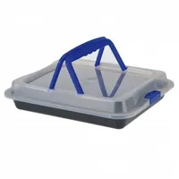 Testrut axentia Back-/Auflaufform, Auflaufform, Transparent, Schwarz, Blau