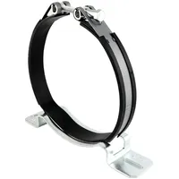 Schellendirekt Gelenkbolzenschelle mit Gummieinlage Konsole K1 / (Spannbereich) 133