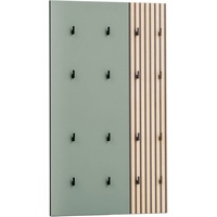 Schildmeyer Mid.you Garderobenpaneel Grün, Eiche, 73.5x109x2.6 cm Aufhängemöglichkeit, Garderobe,