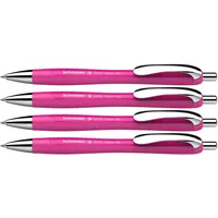 Schneider Slider Rave XB Kugelschreiber pink/silber, 4er-Pack 132554