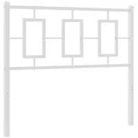 VidaXL Kopfteil Metall Weiß 100 cm