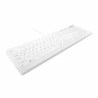 Cherry AK-C8112 - keyboard WHITE (FR, Kabelgebunden), Tastatur, Weiss