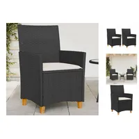 VidaXL Gartenstuhl 59 x 61 x 90 cm schwarz