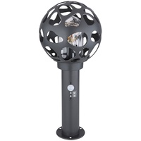 GLOBO LED Sockelleuchte mit Bewegungsmelder Kugel Wegelampe mit Bewegungsmelder