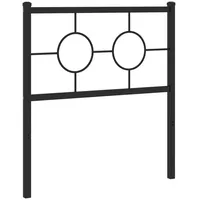 VidaXL Kopfteil Metall Schwarz 80 cm