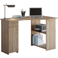 VCM Holz Eckschreibtisch Winkeltisch Schreibtisch Computertisch Schublade Linzia XL