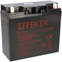 EFFEKTA BT 12-20 Blei-Vlies Akku AGM VRLA 12V 20Ah