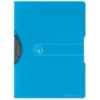 Herlitz Klemmmappe A4 Blau/Transparent