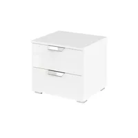 Sconto Nachttisch Aditio ¦ weiß ¦ Maße (cm): B: