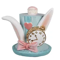 Clayre & Eef 6PR4154 Deko-Hut Blau 9x8x9 cm