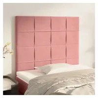 VidaXL Kopfteile 2 Stk. Rosa 80x5x78/88 cm Samt