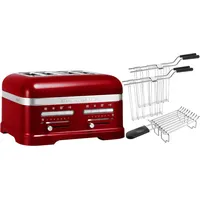 KitchenAid Paket 2, 4-Scheiben Toaster Artisan 5KMT4205, Farbe:Liebesapfelrot