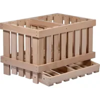 Dobar Holzkiste mit 2 Abteilungen 40 x 60 x