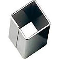 HOPPE Ausgleichshülse für Vierkantstift 8/9mm, Eisen silber blank