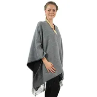 Antonio Cape,Poncho, uni color grau