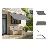 VidaXL Markise Einziehbar Anthrazit 300x150 cm Stoff und Stahl