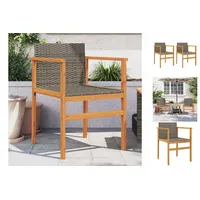 VidaXL Gartenstuhl 50 x 75 x 78 cm grau