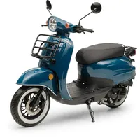 Burnout Motorroller Retro Luna Ozeanblau 50 ccm 45 kmh