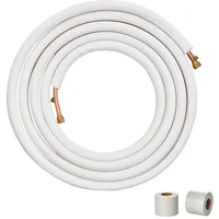 Mophorn VEVOR 25FT Mini-Split-Leitungsset, Kupferrohre mit 3/8" und 5/8"