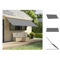 VidaXL Markise Einziehbar 400 x 150 cm grau