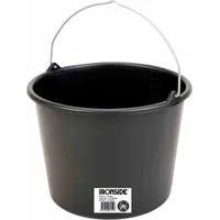 Ironside Baueimer schwarz mit Literskala, 12 Liter