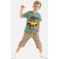 Denokids Set Safari Boy in Green | Gr.: 122