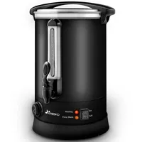 TRESKO Einkochautomat 1385-002, 1500 Watt, schwarz, Glühweinkocher, mit Zapfhahn,