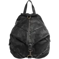 Samantha look Cityrucksack, echt Leder, Made in Italy schwarz