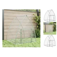 VidaXL Freigehege 100 x 105 x 120 cm silber