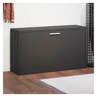 VidaXL Schuhbank 80 x 24 x 45 cm schwarz