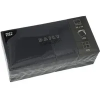 Papstar Servietten Daily Collection schwarz 2-lagig 24,0 x 24,0