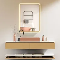 Hoko Badspiegel 50x70 / 70x50 cm Wandspiegel mit Rahmen