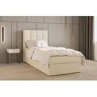 Moeblo Kontinentalbett, Boxspringbett, Bett mit bettkasten, Bonell-Matratze und Topper,