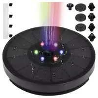 Gardlov Gartenbrunnen LED Solar Brunnen Garten, 16 cm Breite,