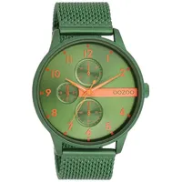 Oozoo Armbanduhr grün Metall Timepieces Herren Analog-Quarzuhr UOC11303 |