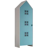 Vipack Kinderkleiderschrank Casami ca. 58x171x37 cm Weiß/Blau